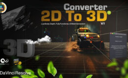 Videohive Convert 2D to 3D Image | One Click DaVinci Resolve
