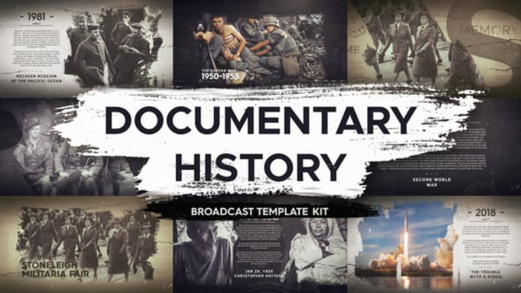 Videohive Documentary History | Broadcast Template Kit