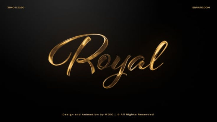 Videohive Gold Logo Intro For After Effects