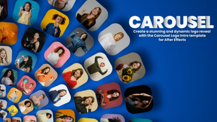 Videohive Minimal Carousel Logo Intro Elegant Opener