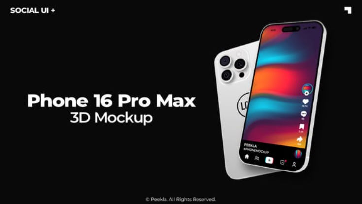 Videohive Phone 16 Pro Max Mockup
