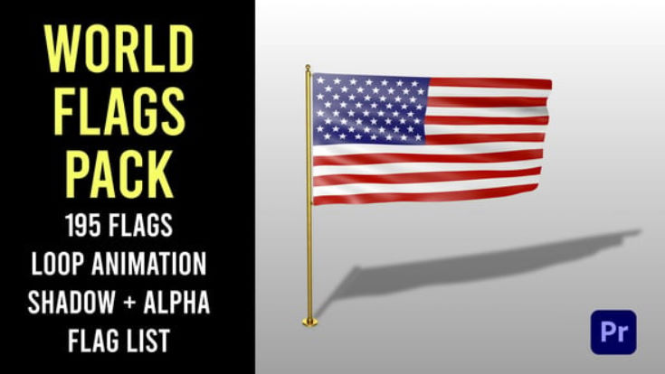 Videohive World Flags Pack I MOGRT