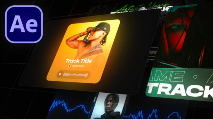 Videohive YouTube audio visualizer template pack for After Effects – Hype