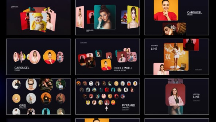 Videohive 10 Minimal Carousel pack