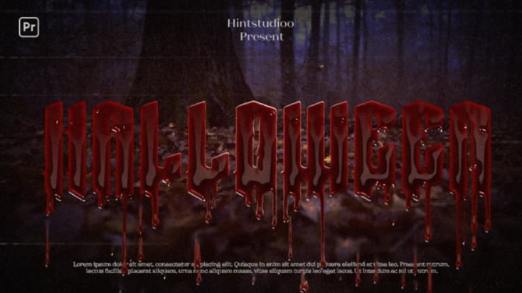 Videohive Blood Text Animation
