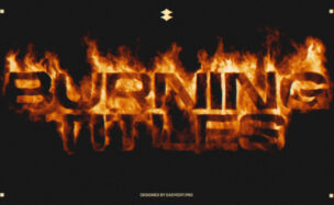 Videohive Burning Titles 59567754