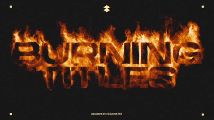 Videohive Burning Titles 59567754