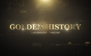 Videohive Golden History Documentary Timeline