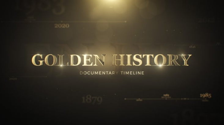 Videohive Golden History Documentary Timeline