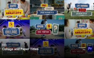 Videohive Intro – Collage and Paper Titles Premiere Pro Templates