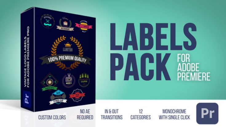 Videohive Labels Pack – MOGRT for Premiere