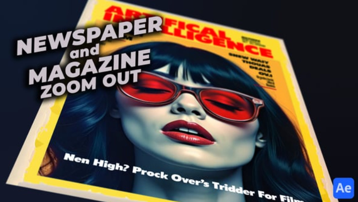 Videohive Newspaper Magazine Zoom Out