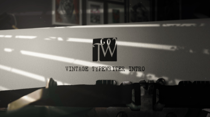 Videohive Production Company Vintage Typewriter Intro