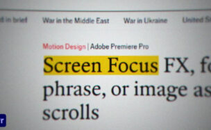 Videohive Screen Focus FX | For Premiere Pro