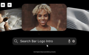 Videohive Search Bar Logo Intro + Royalty Free Music