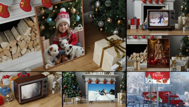 Videohive Business Mockup Presentation on New Year Christmas