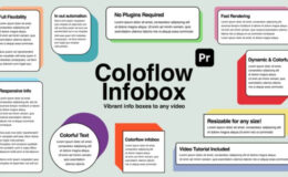 Videohive ColorFlow Infobox – Dynamic Text Boxes & Lower Thirds for Premiere Pro