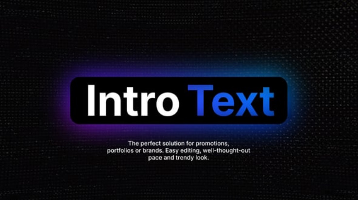 Videohive Intro Text | After Effects