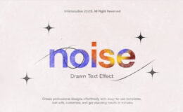 Videohive Noise Drawn Text Effect