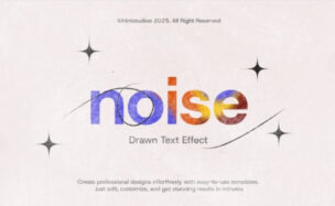 Videohive Noise Drawn Text Effect