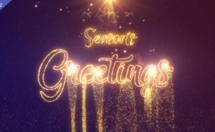 Videohive Seasons Greetings Line Gold