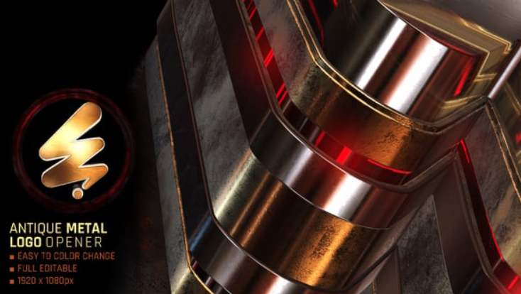 Videohive Antique METAL Logo Opener/Modern Glossy Logo Reveal