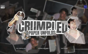 Videohive Crumpled Paper Unfold for After Effects