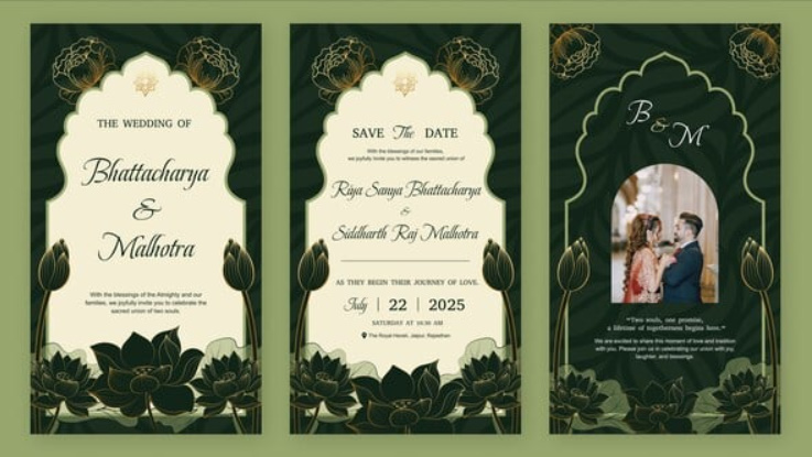 Videohive Indian Flower Wedding Invitation