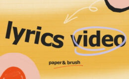 Videohive Lyric Video Paper Brush