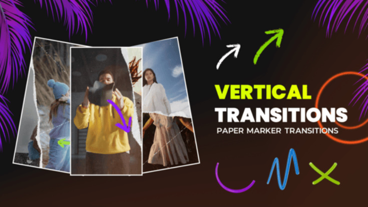 Videohive Vertical Transitions