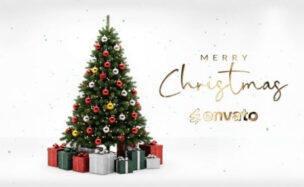 Videohive Christmas Gold Logo MOGRT