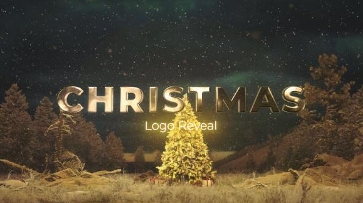 Videohive Christmas Tree Logo Reveal | Cinematic Holiday Intro
