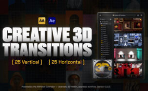 Videohive Creative 3D Transitions: 50 Dynamic Transitions for After Effects | AAPower