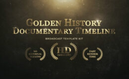 Videohive Golden History Documentary Timeline For After Effects