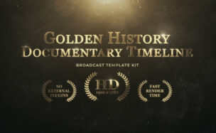 Videohive Golden History Documentary Timeline For After Effects
