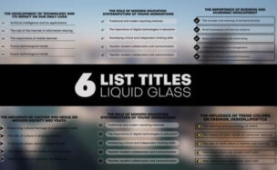 Videohive Liquid Glass List Titles
