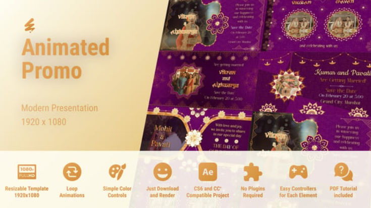 Videohive Save The Date Indian Invitation