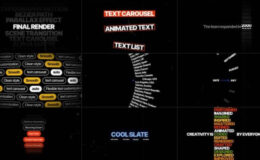 Videohive Text Carousel | AE