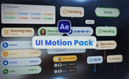 Videohive UI Motion Pack - Tags, Timers, Stats, Map Pointers, Messages, Nodes and Data Overlays