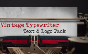 Videohive Vintage Typewriter – Text & Logo Pack