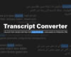 Aescripts Transcript Converter
