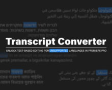 Aescripts Transcript Converter v2.5.0