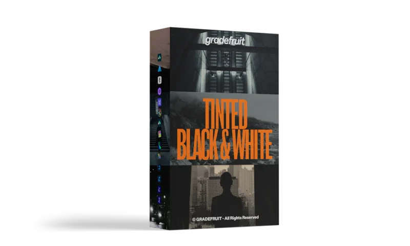 GradeFruit Tinted Black and White LUTs & LR Presets