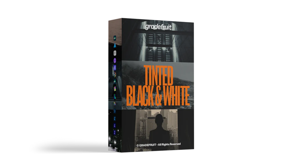 GradeFruit Tinted Black and White LUTs & LR Presets