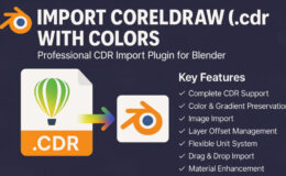Import Coreldraw Graphics File V1.21 For Blender