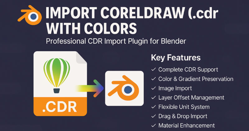 Import Coreldraw Graphics File V1.21 For Blender