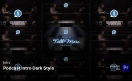 Videohive Intro - Podcast Intro Dark Style Premiere Pro Templates