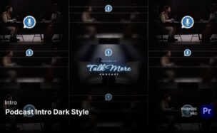 Videohive Intro – Podcast Intro Dark Style Premiere Pro Templates