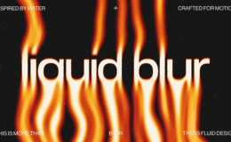 Videohive Liquid Blur Typography