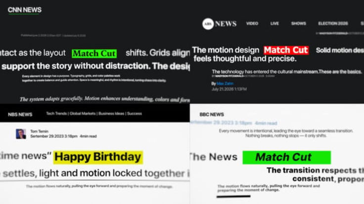 Videohive Match Cut 61527250